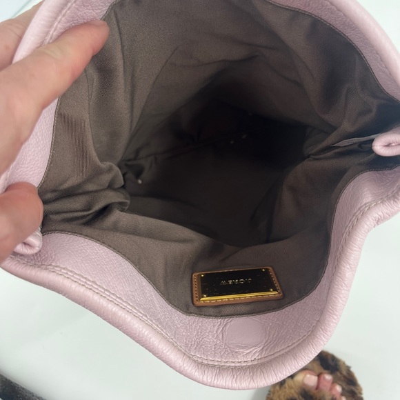 J Crew Leather Crossbody / Clutch with Pink & Green Color block and Fold Over - Picture 8 of 11